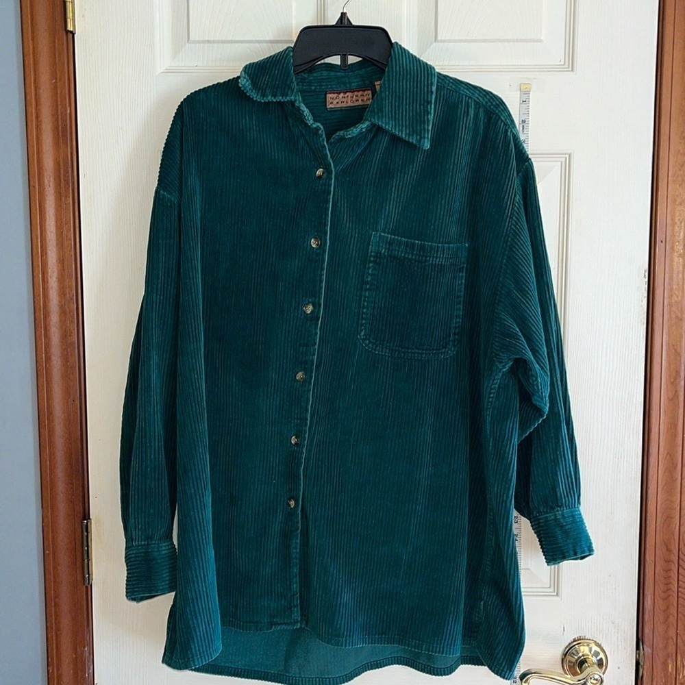 VTG-northern explorer-green-100% cotton, L/S, corduroy, Shacket/jacket/shirt.